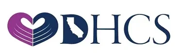 DHCS logo with a purple-and-blue heart emblem beside the letters DHCS.