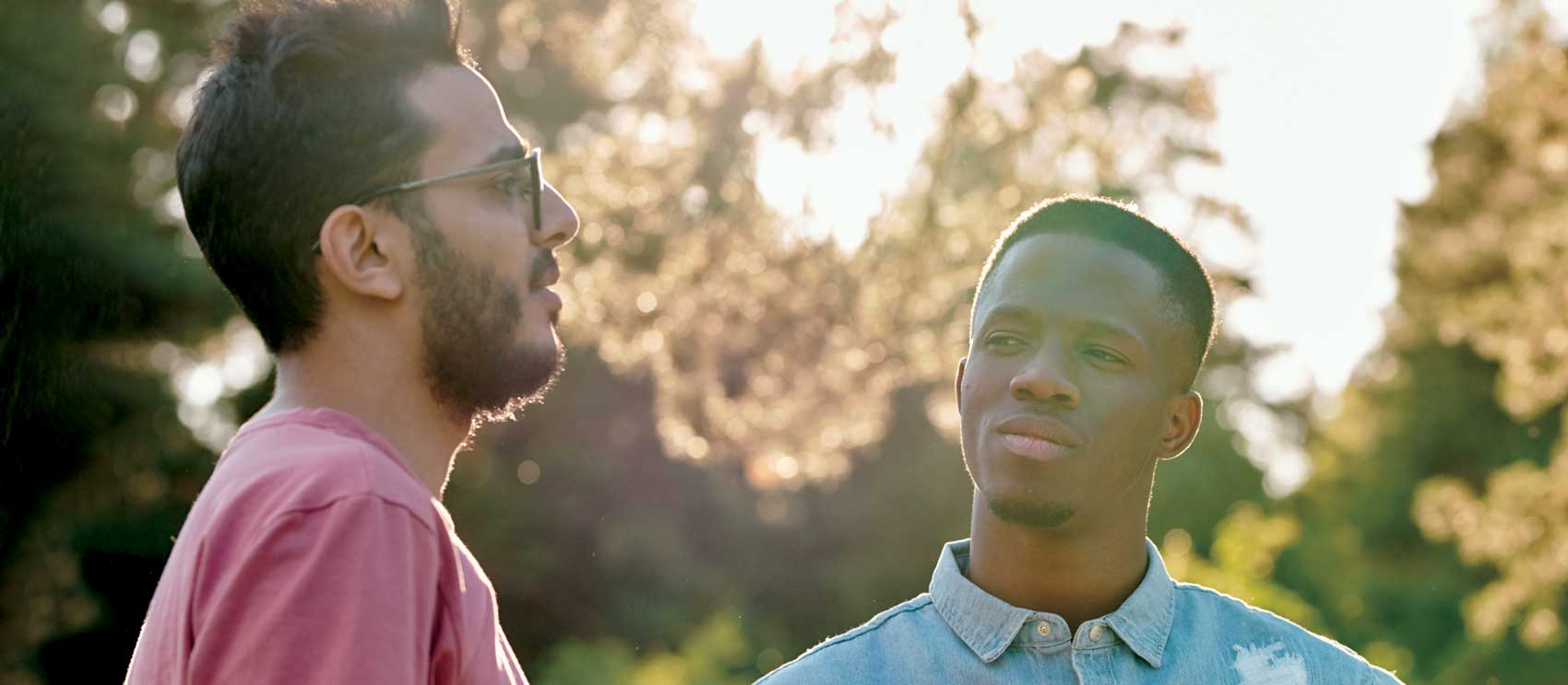 Two friends discussing depression and treatment options